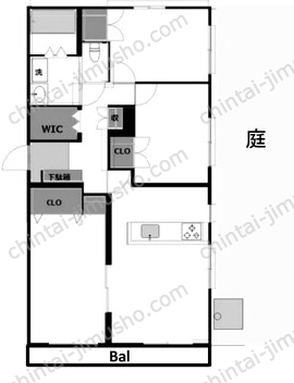 小宮メゾン1Fの間取図