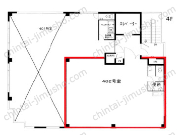 KIビル／ケイアイビル4Fの間取図