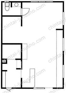 大倉山三丁目貸店舗事務所1Fの間取図