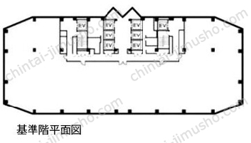 川口センタービル13Fの間取図