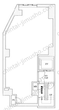 h+富ヶ谷B1階の間取図