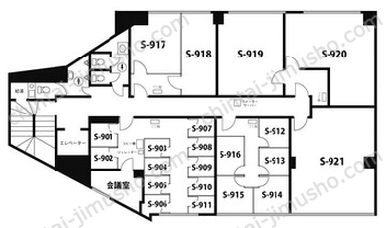 天翔大塚駅前ビル／天翔オフィス大塚9Fの間取図