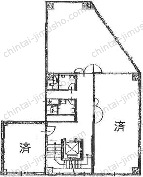 鈴野ビルの間取図