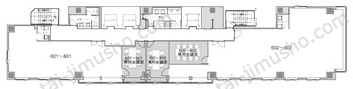 H1O赤坂8Fの間取図