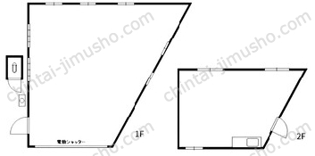 1-588-1貸工場①一括貸の間取図