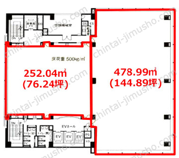 SOUTH PORT品川／サウスポート品川5Fの間取図