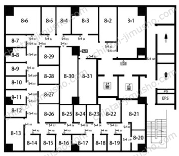 シェアオフィスMID　POINT川崎の間取図