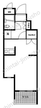 マノアール世田谷1Fの間取図
