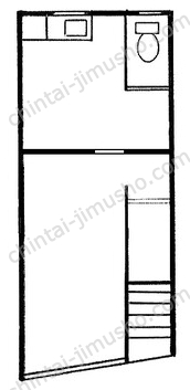黒川店舗1Fの間取図