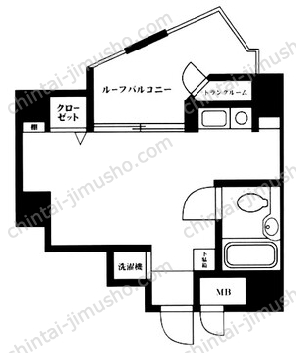 エクセル中目黒5階の間取図