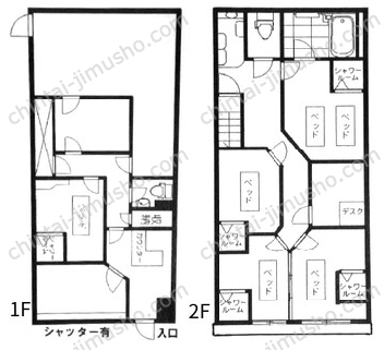 秀和六本木レジデンス一括貸の間取図