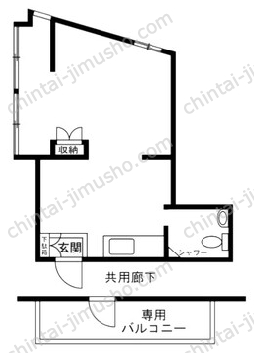 藤田マンション6Fの間取図