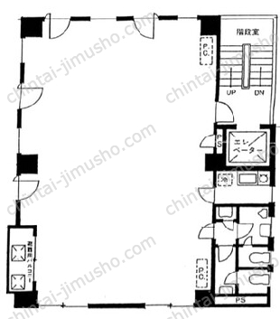川口ビル3Fの間取図