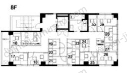 7山京ビル／ハローオフィス水天宮前8Fの間取図