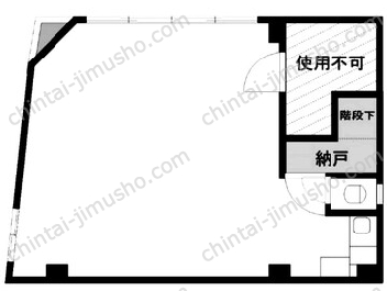 浅草6丁目事務所1Fの間取図