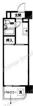 永谷ヒルプラザ六本木7Fの間取図