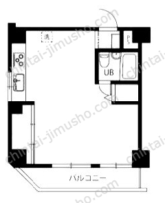原宿ニュースカイハイツ2Fの間取図