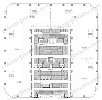日本橋一丁目中地区第一種市街地再開発事業26Fの間取図