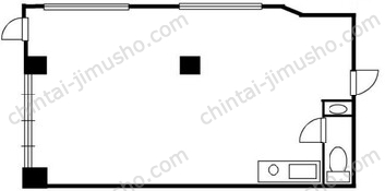 ティンバースクエアビル4Fの間取図