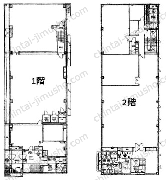 緑3丁目貸事務所・倉庫一棟貸の間取図