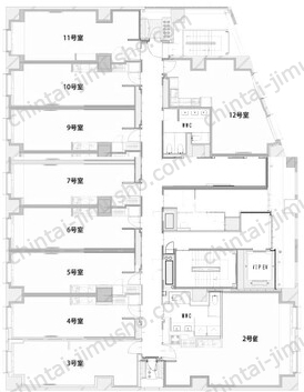 IsaI AkasakA　(イサイアカサカ)16Fの間取図