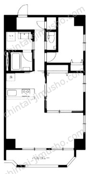 モンテヴェルデ神楽坂弐番館6Fの間取図