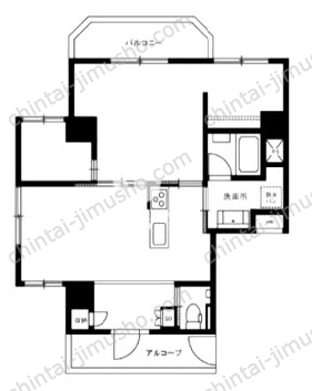 モンテヴェルデ神楽坂弐番館3Fの間取図