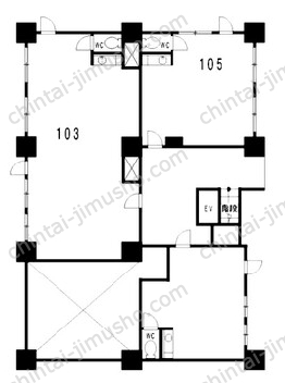 コートアオイ1Fの間取図