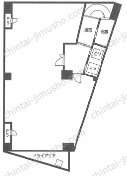 プラザパスカB1Fの間取図