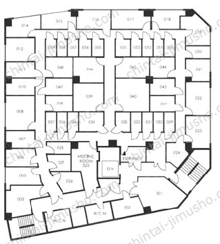 武蔵野ビル／ハローオフィス新宿5Fの間取図