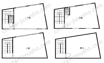 Hx若林一棟貸の間取図