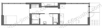 toggle南品川4Fの間取図