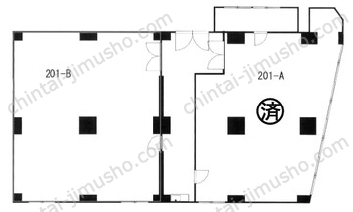 第二サンユービル2Fの間取図