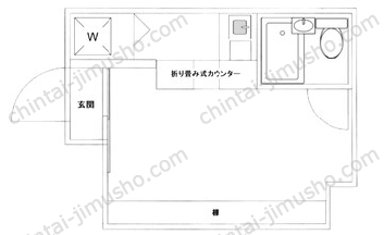 アドウェル代々木1Fの間取図