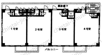 御徒町グリーンプラザ3Fの間取図