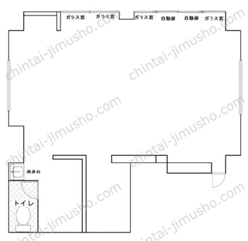 サンハイツクロサキ1Fの間取図