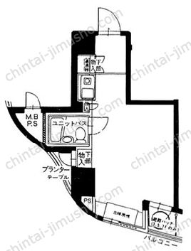 東建シティハイツ池袋6Fの間取図