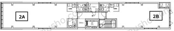 仮称）四谷複合ビル2Fの間取図