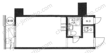 フジタ新富マンション3Fの間取図