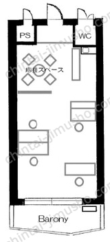 山京半蔵門パレス8Fの間取図