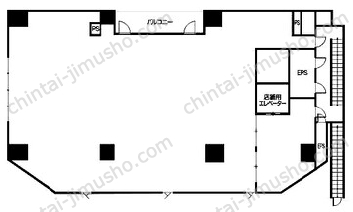 KK-TOWER5階の間取図