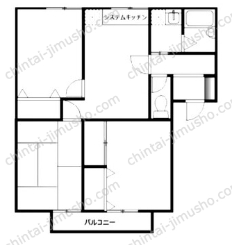 オータム1Fの間取図