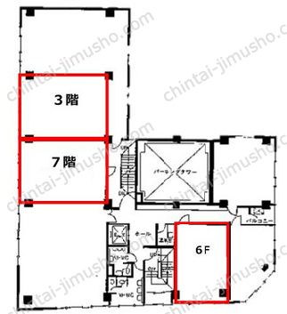 サンビル3Fの間取図