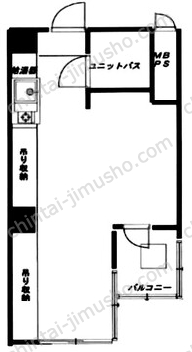 ロジマン西麻布2Fの間取図