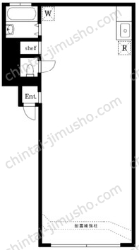 代々木グランドハイツ1Fの間取図