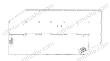 羽沢H8号倉庫一棟貸の間取図