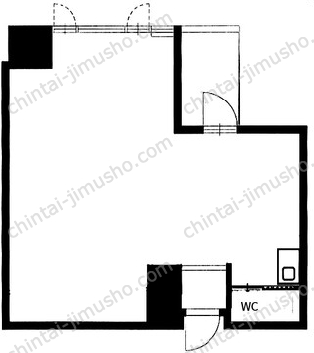 横浜NSビル4Fの間取図