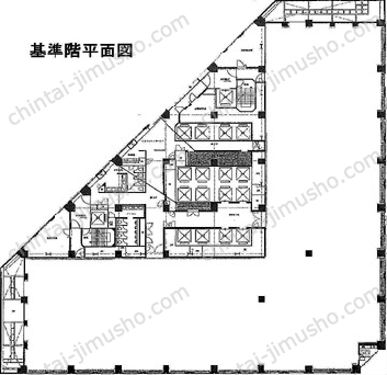 城山トラストタワー／Cozy Works KAMIYACHO6Fの間取図