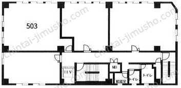 オーイズミダイニングビル5Fの間取図