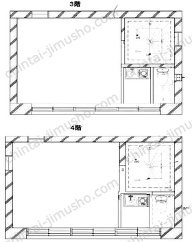 m-cube表参道一括貸の間取図